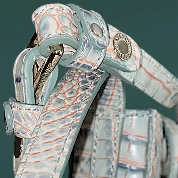 Vintage Color Authentic Brahmin Marley Melbourne Genuine Leather Crossbody Bag - Picture 5 of 10